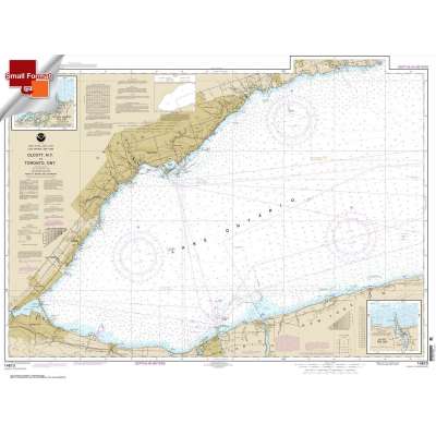 HISTORICAL NOAA Chart 14810: Olcott Harbor to Toronto; Olcott and Wilson Harbors