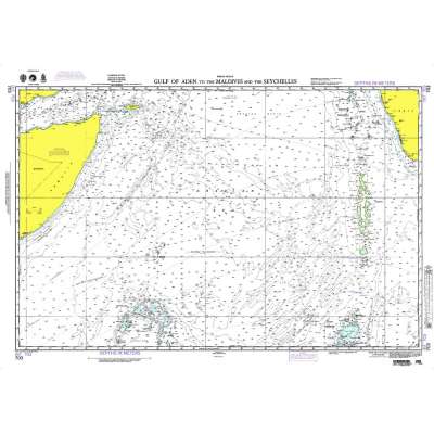 NGA Chart 703: Gulf of Aden to Maldive Is. and Seychels