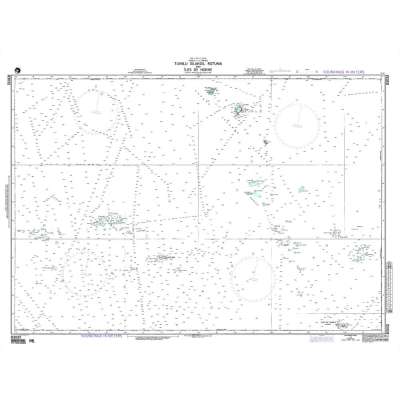 NGA Chart 83032: South Pacific Ocean Tuvalu - Fiji - France Tuvalu Islands Rotuma and Isles de Horne