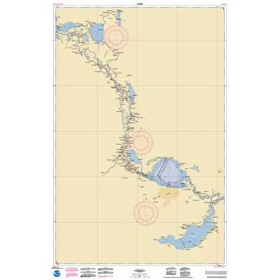 HISTORICAL NOAA Chart 11498: St. Johns River Lake Dexter to Lake Harney