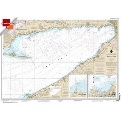 Great Lakes NOAA Charts :NOAA Chart 14838: Buffalo to Erie;Dunkirk;Barcelone Harbor