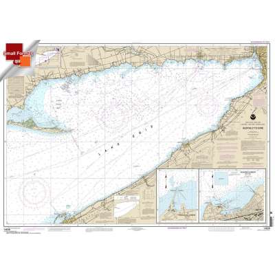 Great Lakes NOAA Charts :NOAA Chart 14838: Buffalo to Erie;Dunkirk;Barcelone Harbor