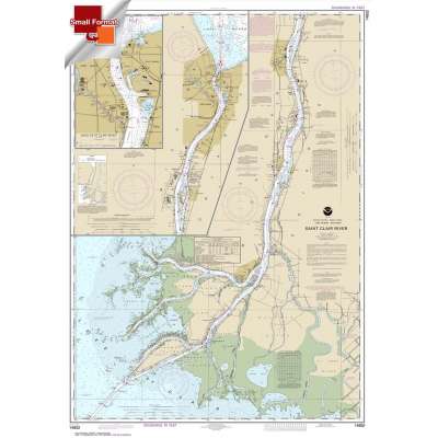 HISTORICAL NOAA Chart 14852: St. Clair River;Head of St. Clair River