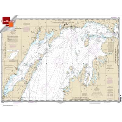 HISTORICAL NOAA Chart 14902: North end of Lake Michigan: including Green Bay