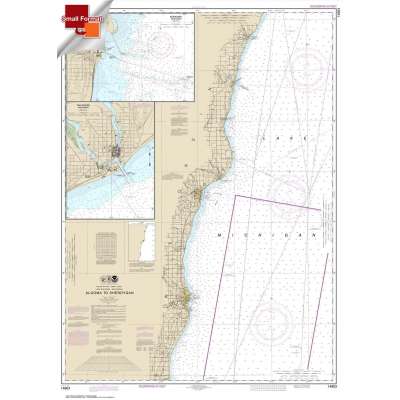 HISTORICAL NOAA Chart 14903: Algoma to Sheboygan;Kewaunee;Two Rivers