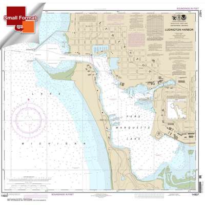 HISTORICAL NOAA Chart 14937: Ludington Harbor