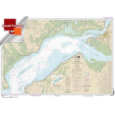 HISTORICAL NOAA Chart 16663: Cook Inlet-East Foreland to Anchorage;North Foreland