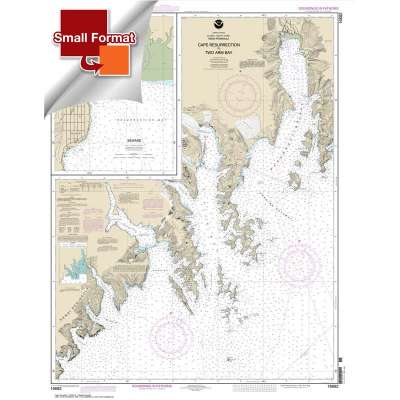 Alaska NOAA Charts :NOAA Chart 16682: Cape Resurrection to Two Arm Bay;Seward