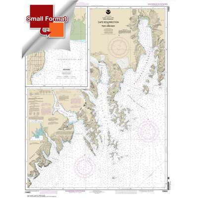 HISTORICAL NOAA Chart 16682: Cape Resurrection to Two Arm Bay;Seward