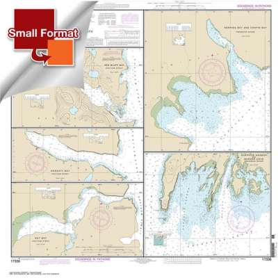 HISTORICAL NOAA Chart 17336: Harbors in Chatham Strait and vicinity Gut Bay: Chatham Strait;Hoggatt Bay: Chatham Strait;Red Bluff Bay: Chatham Strait;Herring Bay and hapin Bay: Frederick Sound;Surprise Hbr: and Murder Cove: Frederick Sound