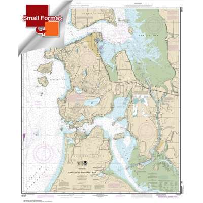 HISTORICAL NOAA Chart 18427: Anacortes to Skagit Bay