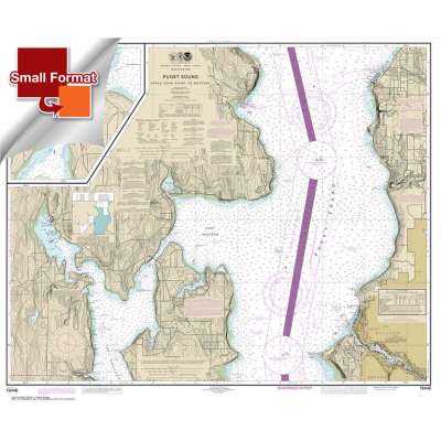 HISTORICAL NOAA Chart 18446: Puget Sound-Apple Cove Point to Keyport;Agate Passage