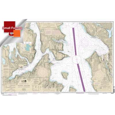 HISTORICAL NOAA Chart 18449: Puget Sound-Seattle to Bremerton