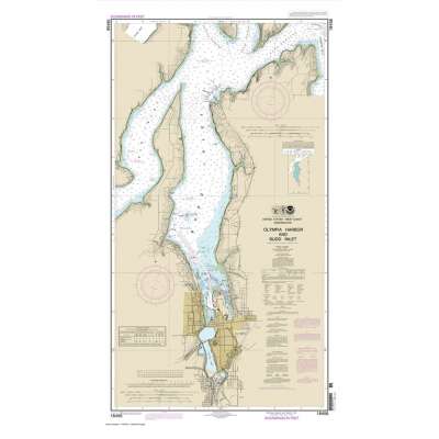 HISTORICAL NOAA Chart 18456: Olympia Harbor and Budd Inlet