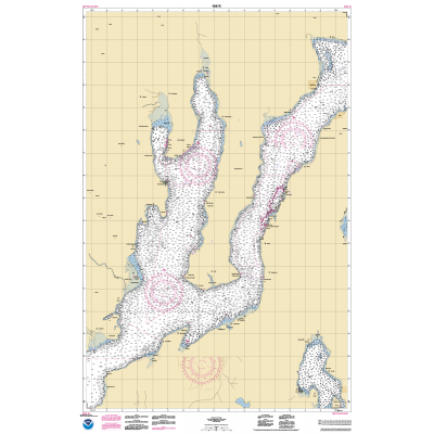 HISTORICAL NOAA Chart 18476: Puget Sound-Hood Canal and Dabob Bay