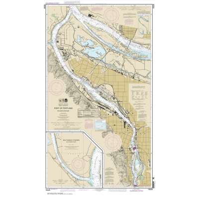 HISTORICAL NOAA Chart 18526: Port of Portland: Including Vancouver;Multnomah Channel-southern part