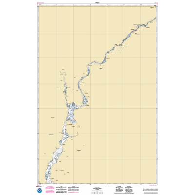 HISTORICAL NOAA Chart 18553: FRANKLIN D. ROOSEVELT LAKE Northern part