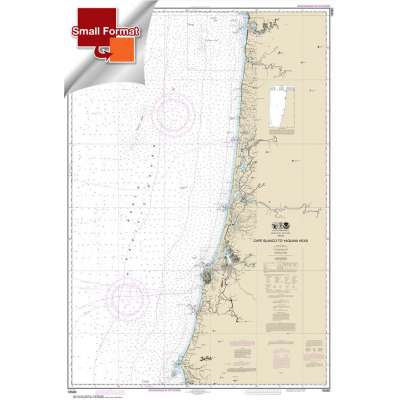 Pacific Coast NOAA Charts :NOAA Chart 18580: Cape Blanco to Yaquina Head