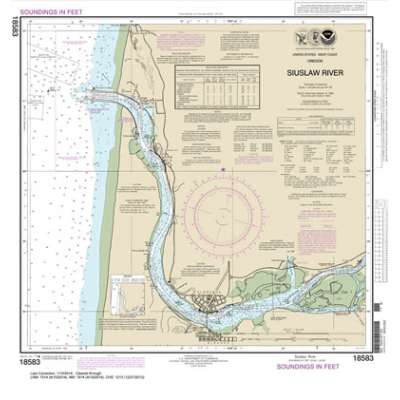 NOAA Chart 18583: Siuslaw River