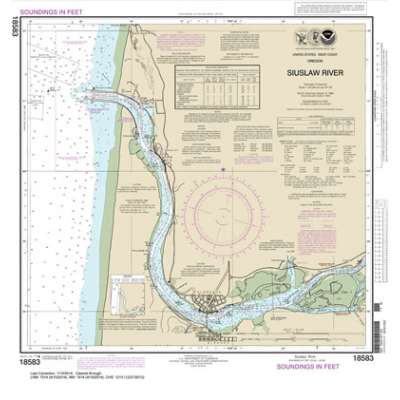HISTORICAL NOAA Chart 18583: Siuslaw River