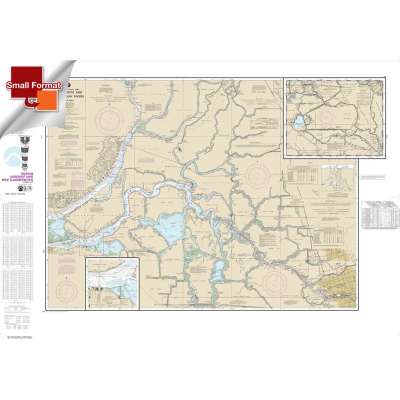 NOAA Chart 18661: Sacramento and San Joaquin Rivers Old River: Middle River and San Joaquin River extension;Sherman Island