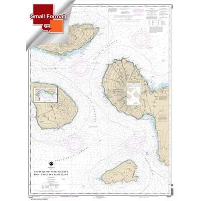 HISTORICAL NOAA Chart 19347: Channels between Molokai: Maui: Lana'i and Kaho'olawe;Manele Bay