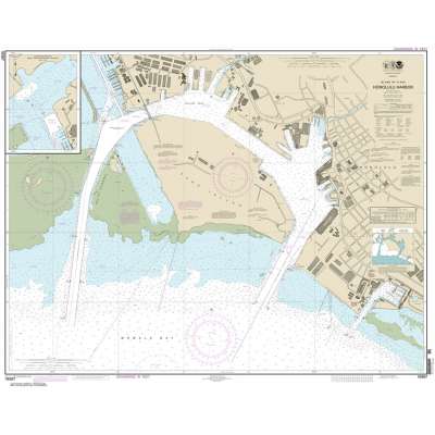 NOAA Chart 19367: Island of O'ahu Honolulu Harbor