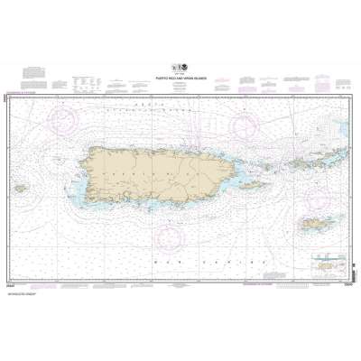 NOAA Chart 25640: Puerto Rico and Virgin Islands