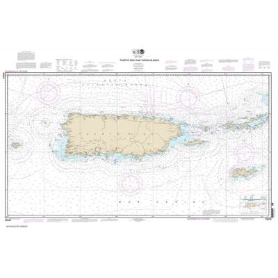 HISTORICAL NOAA Chart 25640: Puerto Rico and Virgin Islands