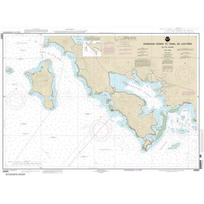 HISTORICAL NOAA Chart 25655: Ensenada Honda to Canal de Luis Pena