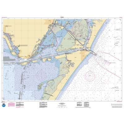 HISTORICAL NOAA Chart 11312: Corpus Christi Bay - Port Aransas to Port Ingleside