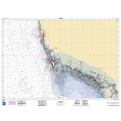 HISTORICAL NOAA Chart 11429: Chatham River to Clam Pass;Naples Bay;Everglades Harbor