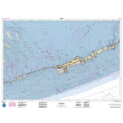 HISTORICAL NOAA Chart 11453: Florida Keys Grassy Key to Bahia Honda Key