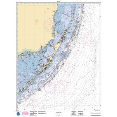 HISTORICAL NOAA Chart 11462: Fowey Rocks to Alligator Reef