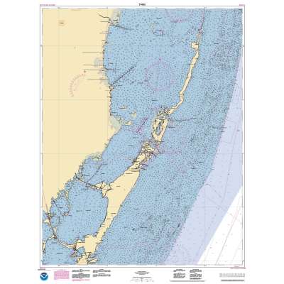 HISTORICAL NOAA Chart 11463: Intracoastal Waterway Sands Key to Blackwater Sound