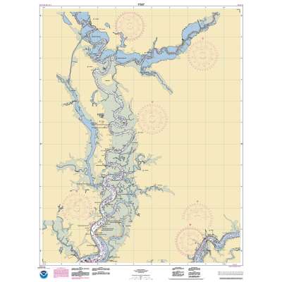 HISTORICAL NOAA Chart 11527: Cooper River Above Goose Creek