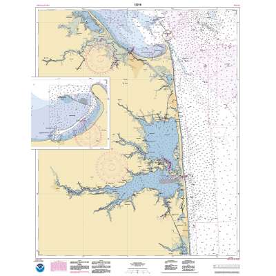 HISTORICAL NOAA Chart 12216: Cape Henlopen to Indian River Inlet;Breakwater Harbor