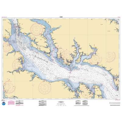 HISTORICAL NOAA Chart 12286: Potomac River Piney Point to Lower Cedar Point