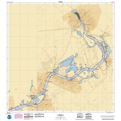 HISTORICAL NOAA Chart 12314: Delaware River Philadelphia to Trenton