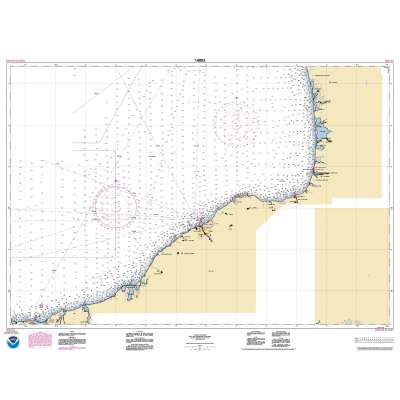 HISTORICAL NOAA Chart 14803: Six Miles south of Stony Point to Port Bay;North Pond;Little Sodus Bay