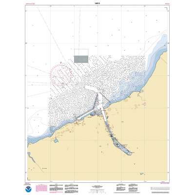 HISTORICAL NOAA Chart 14813: Oswego Harbor