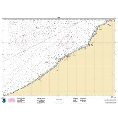 HISTORICAL NOAA Chart 14823: Sturgeon Point to Twentymile Creek;Dunkirk Harbor;Barcelona Harbor