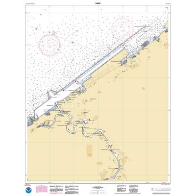 HISTORICAL NOAA Chart 14839: Cleveland Harbor: including lower Cuyahoga River