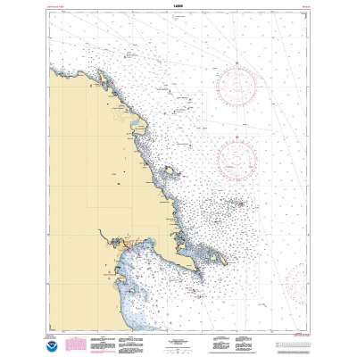 HISTORICAL NOAA Chart 14869: Thunder Bay Island to Presque Isle;Stoneport Harbor;Resque Isle Harbor