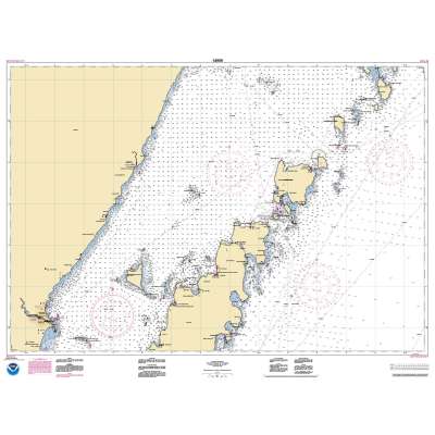 HISTORICAL NOAA Chart 14909: Upper Green Bay - Jackson Harbor and Detroit Harbor;Detroit Harbor;Jackson Harbor;Baileys Harbor