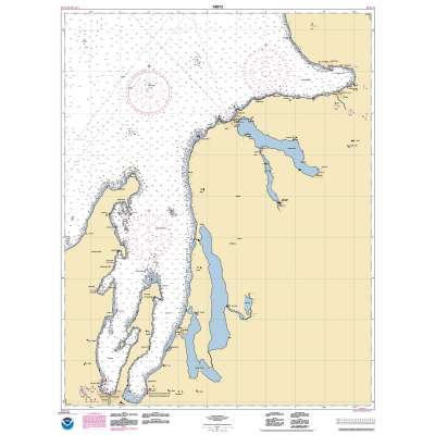 HISTORICAL NOAA Chart 14913: Grand Traverse Bay to Little Traverse Bay;Harobr Springs;Petoskey;Elk Rapids;Suttons Bay;Northport;Traverse City