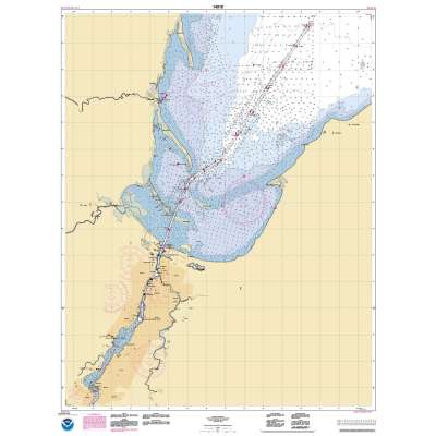 HISTORICAL NOAA Chart 14918: Head of Green Bay: including Fox River below De Pere;Green Bay