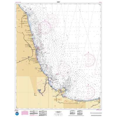 HISTORICAL NOAA Chart 14927: Chicago Lake Front;Gary Harbor