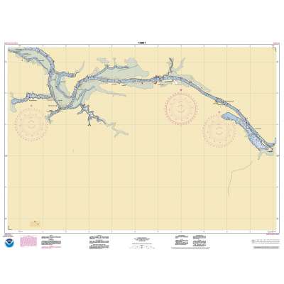 HISTORICAL NOAA Chart 14931: Grand River From Dermo Bayou To Bass River
