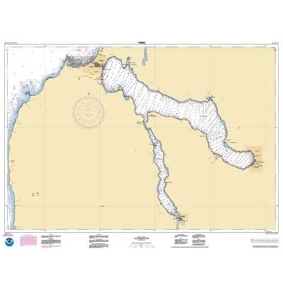 HISTORICAL NOAA Chart 14942: Lake Charlevoix;Charlevoix: South Point to Round Lake